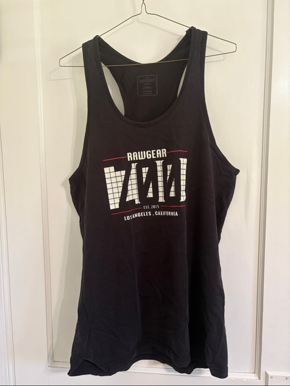 Rawgear Black Men’s Graphic Muscle Tank Top
